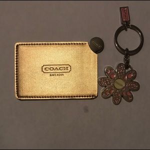 Coach mirror & Keychain new